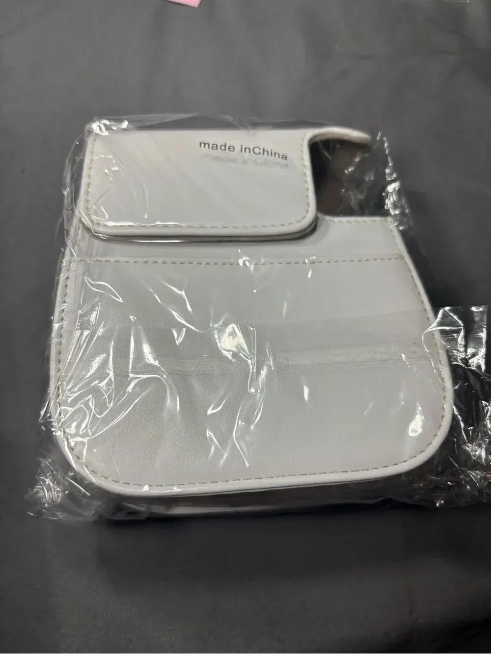 New White Mini Camera Bag / Case with Strap Polaroid Accessory Set